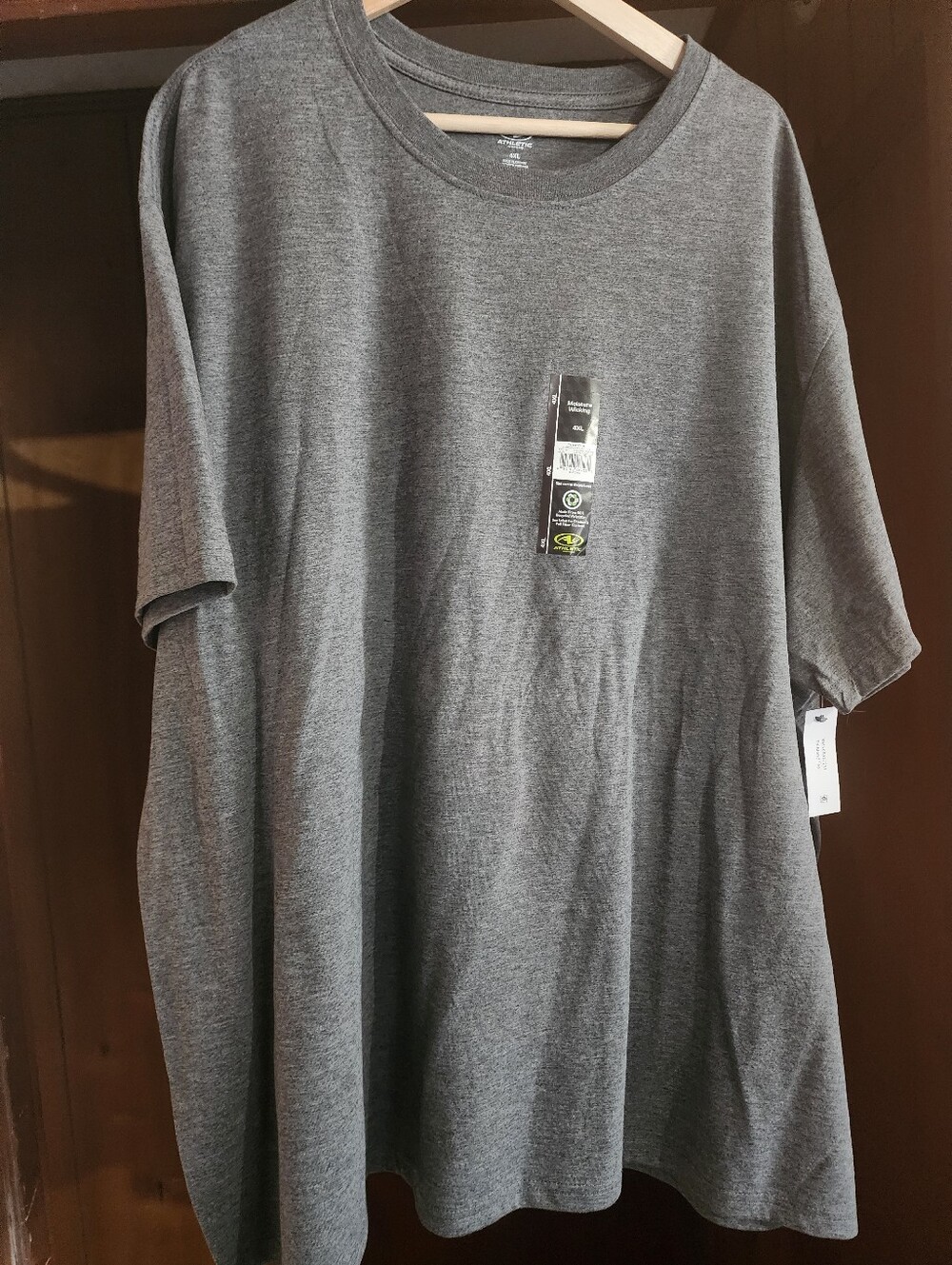 Mens Athletic Moisture Wicking 4XL Grey Set Of 6